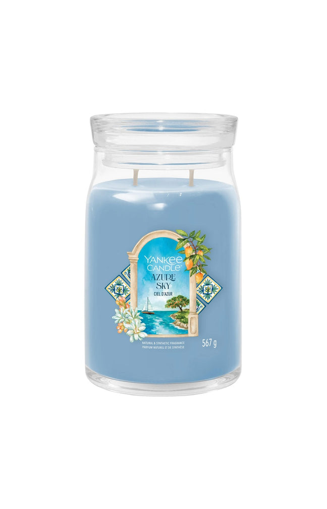 Bougie signature jarre - Ciel d'azur - Grand modèle - 567 g