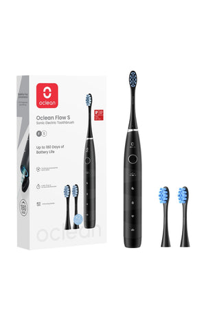 Set brosse à dents électrique & accessoires - Flow - Noir
