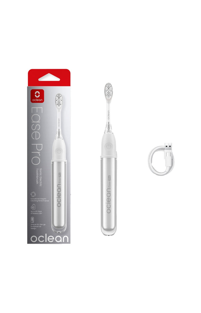 Set brosse à dents électrique & accessoires - Ease Pro - Argenté
