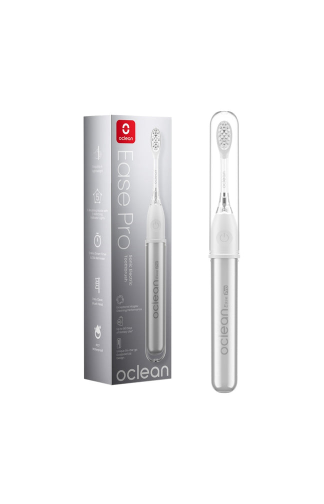 Set brosse à dents électrique & accessoires - Ease Pro - Argenté