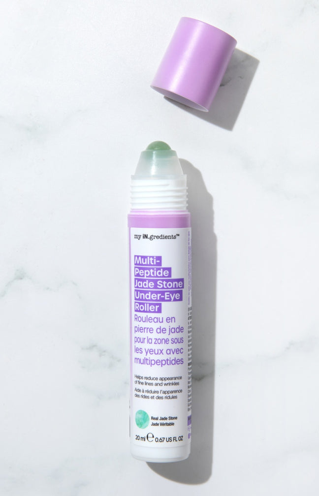 Roller en pierre de jade - Multi-peptides - Yeux - 20ml