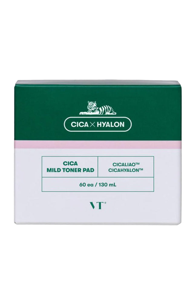 Vt Comsetics - Disques tonifiants exfoliants - Cica Mild Toner Pad - Visage - 60 pièces