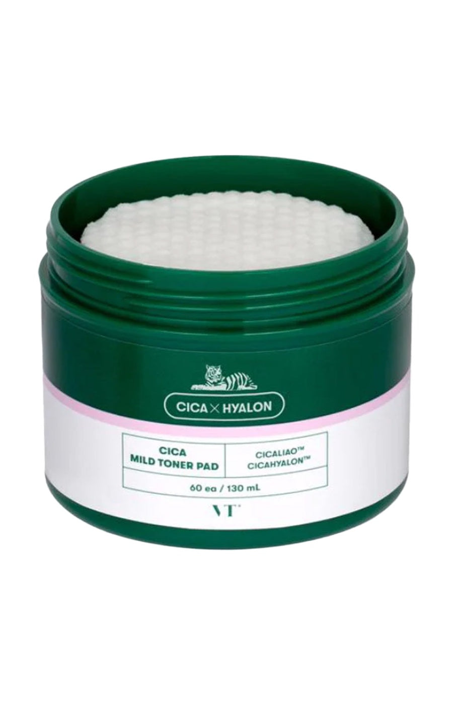 Vt Comsetics - Disques tonifiants exfoliants - Cica Mild Toner Pad - Visage - 60 pièces
