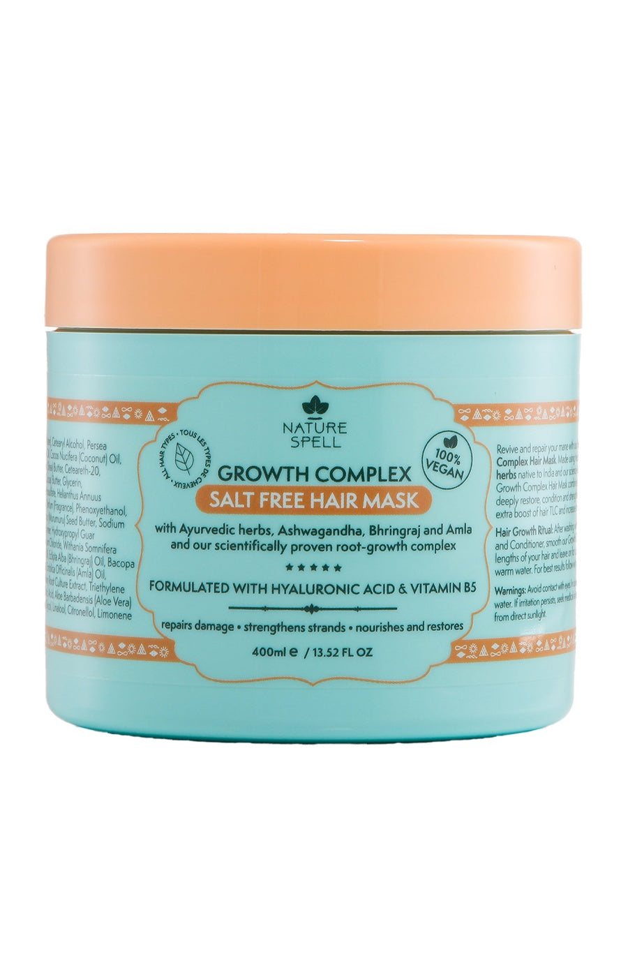 Masque fortifiant - Pousse des cheveux - 400 ml