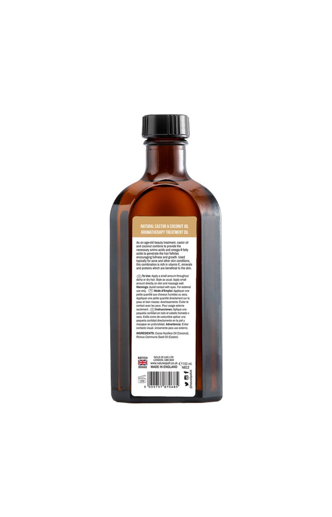 Huile double action - Ricin & Coco - Peau & cheveux - 150 ml