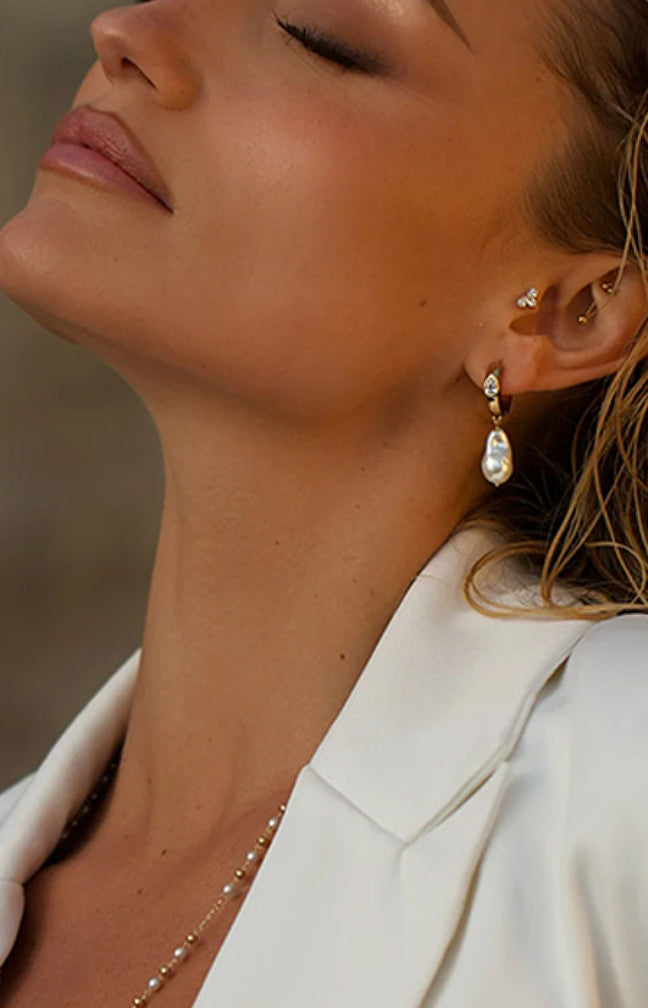 Boucles d'oreilles créoles - Aurora - Doré