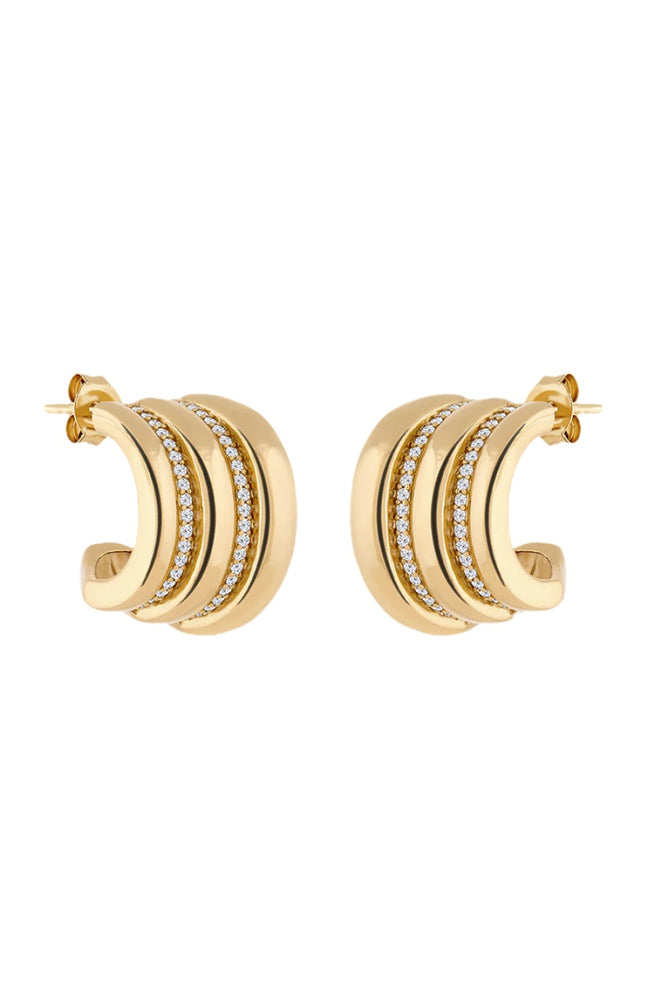 Boucles d'oreilles créoles - Divine - Doré
