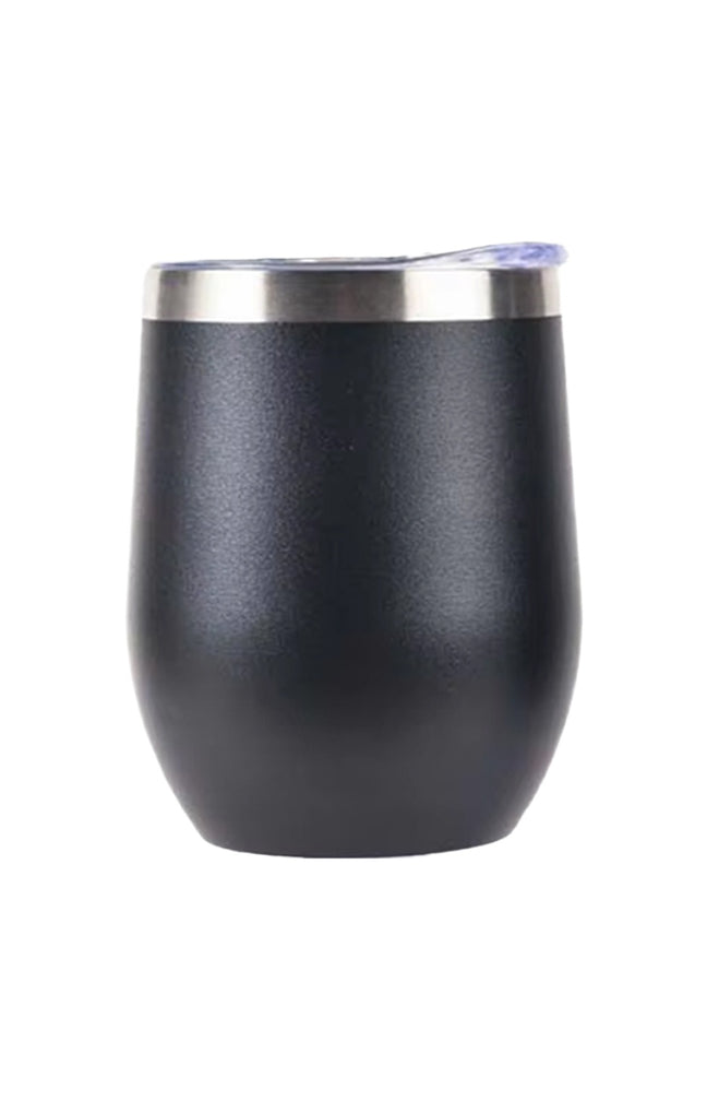 Tasse isotherme avec couvercle - 340 ml - Noir