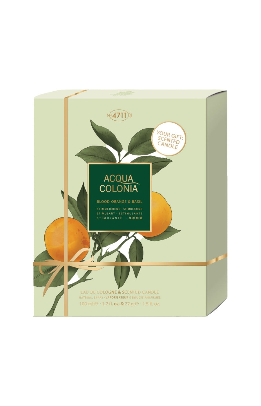 4711 Coffret Acqua Colonia Eau de Cologne - Orange sanguine & basilic - 100 ml