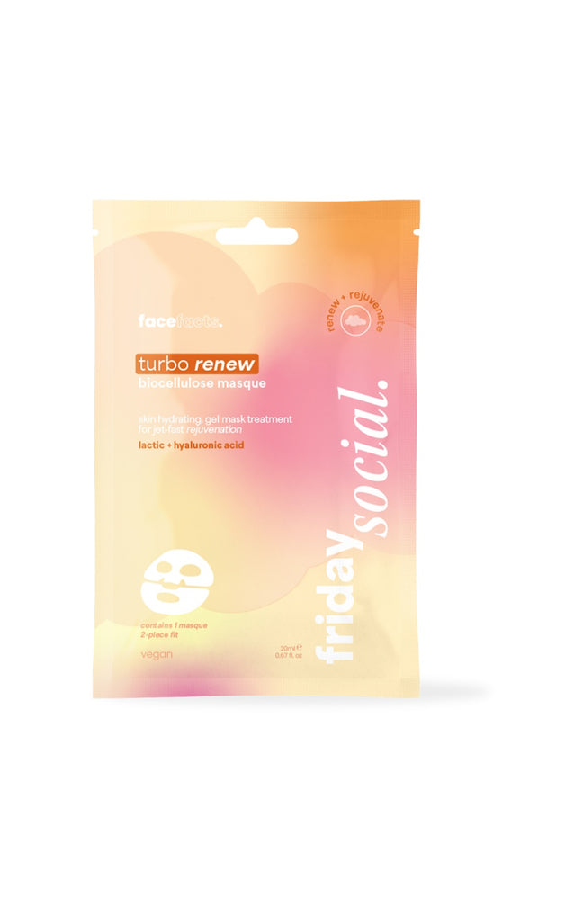 Masque hydratant en tissu - Acide lactique & acide hyaluronique - Visage - 20 g