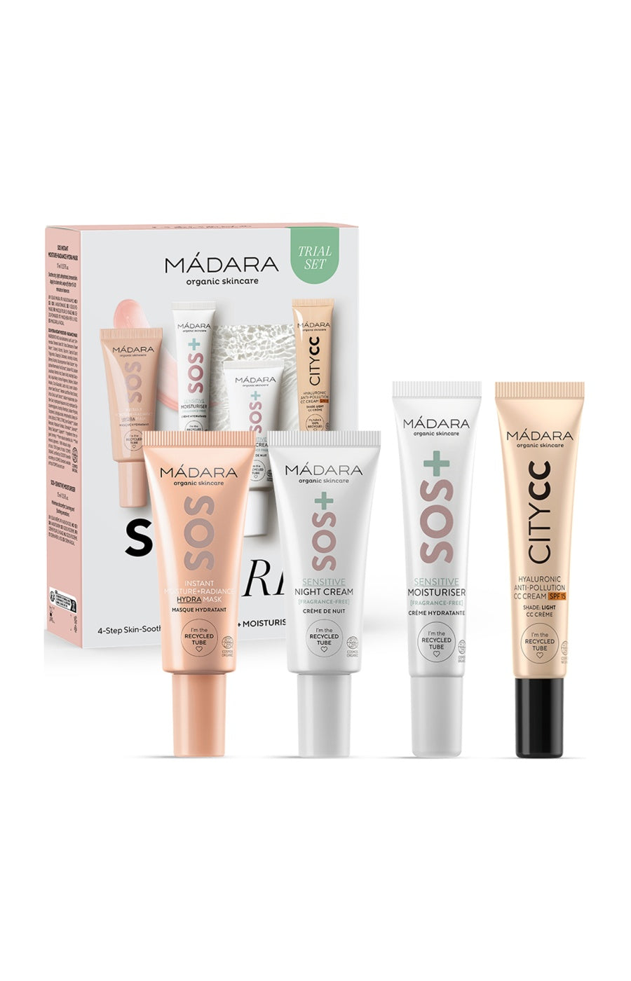 Coffret routine apaisante visage - SOS Care - Light - 4 mini produits