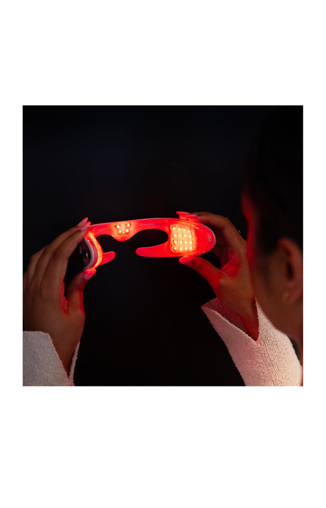 Lunettes de luminothérapie LED rouge - Anti-âge - Yeux