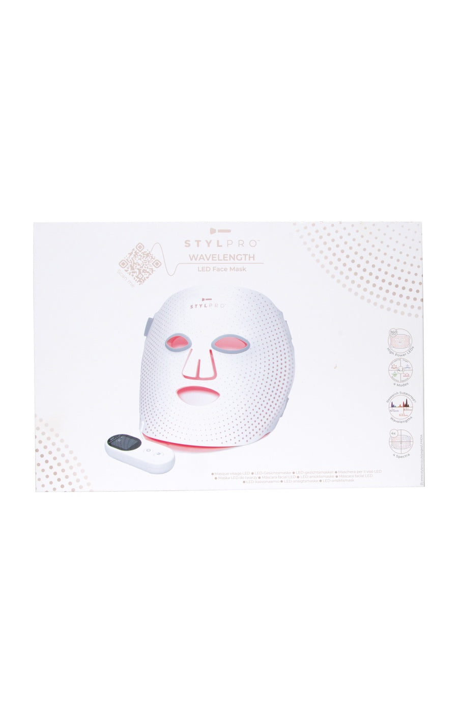 Masque luminothérapie LED - Anti-âge - Visage