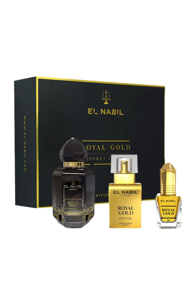 Coffret parfumé Royal Gold Intense - Oriental floral - 3 produits