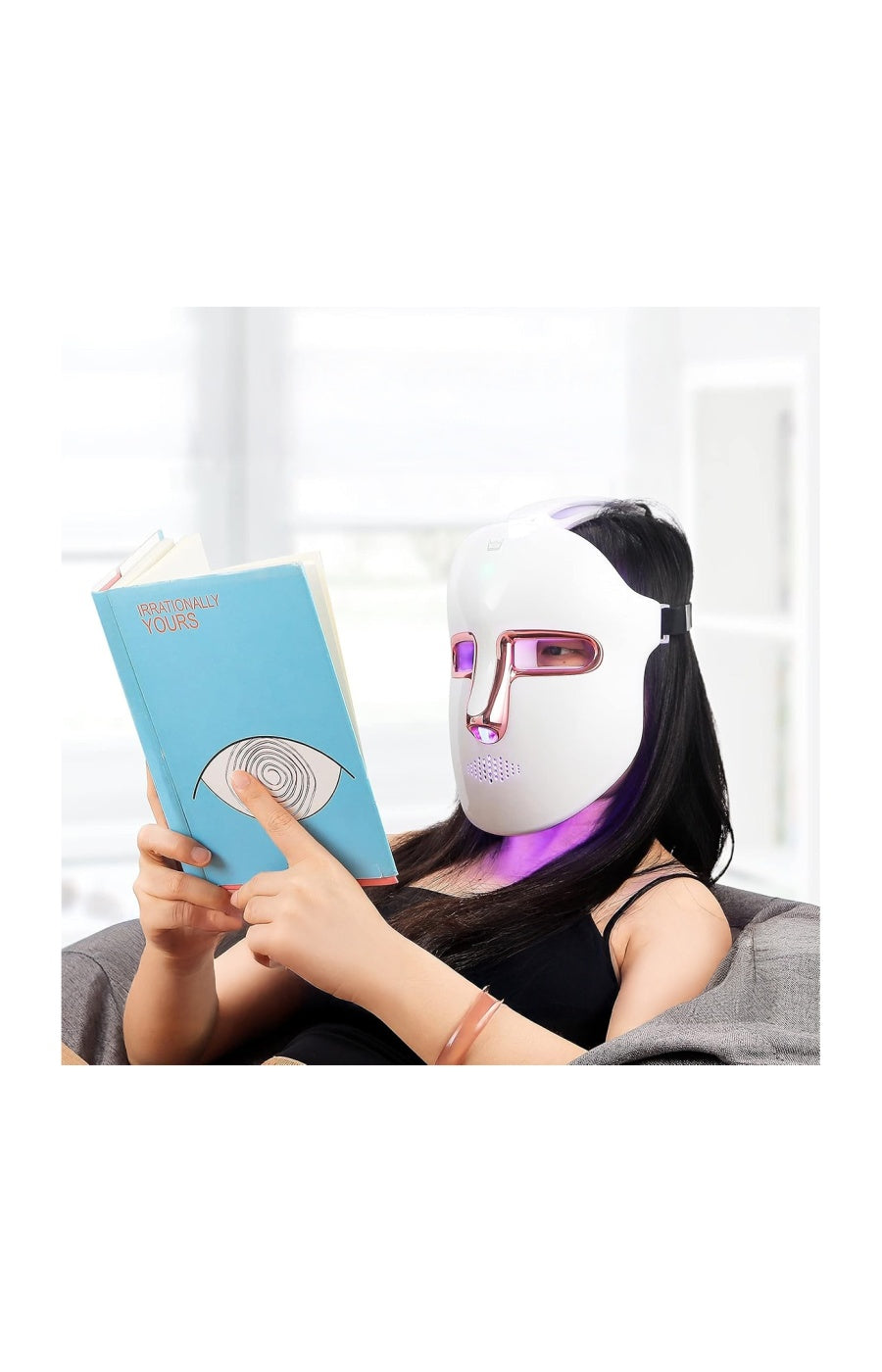 Masque LED photonique - 7 couleurs - Anti-âge - Visage