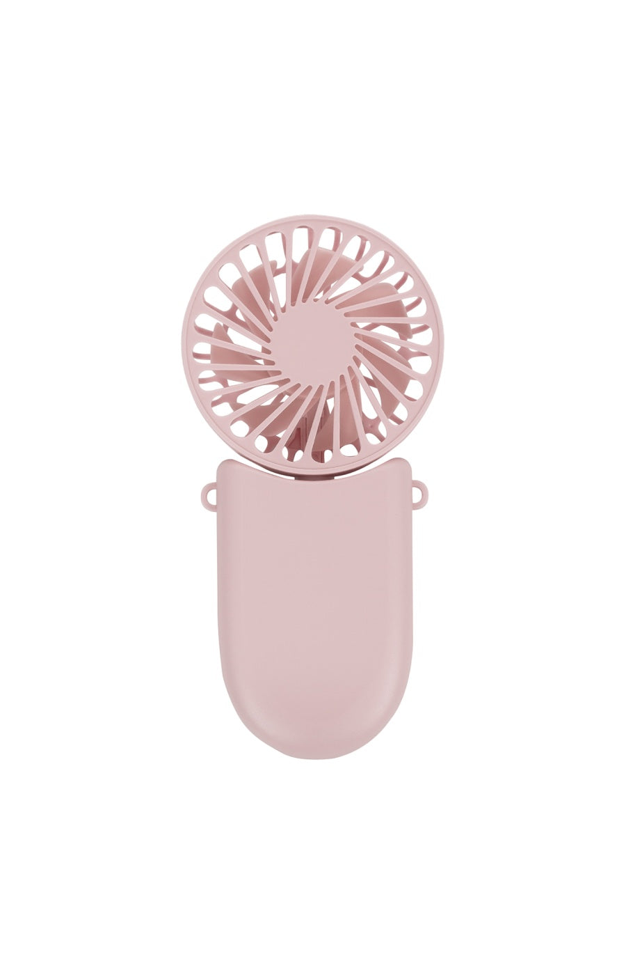 Mini ventilateur rechargeable avec lanière de transport - Rose