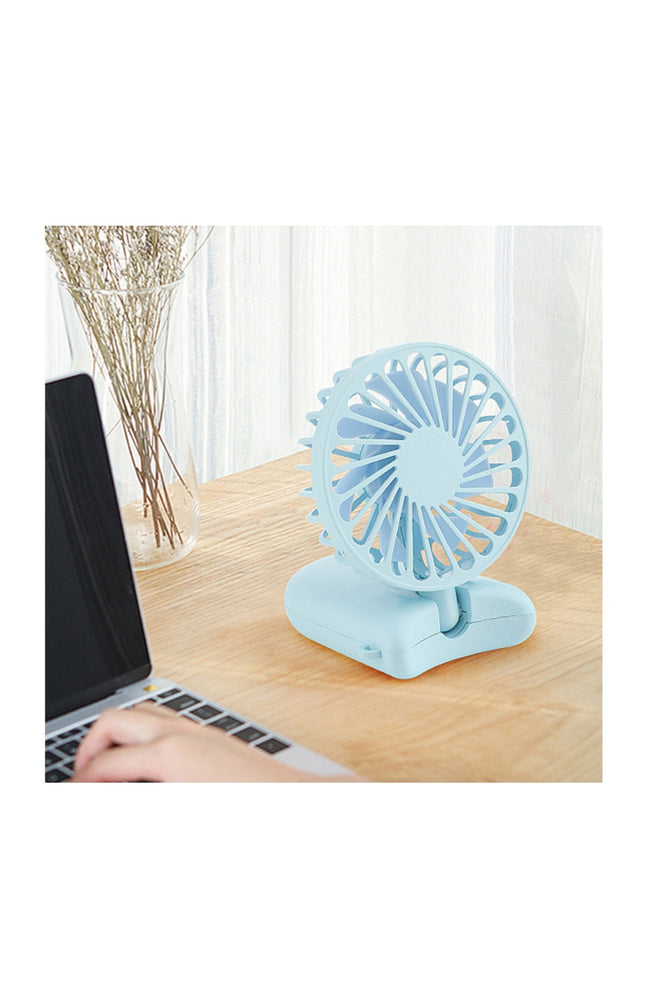 Mini ventilateur rechargeable avec lanière de transport - Rose