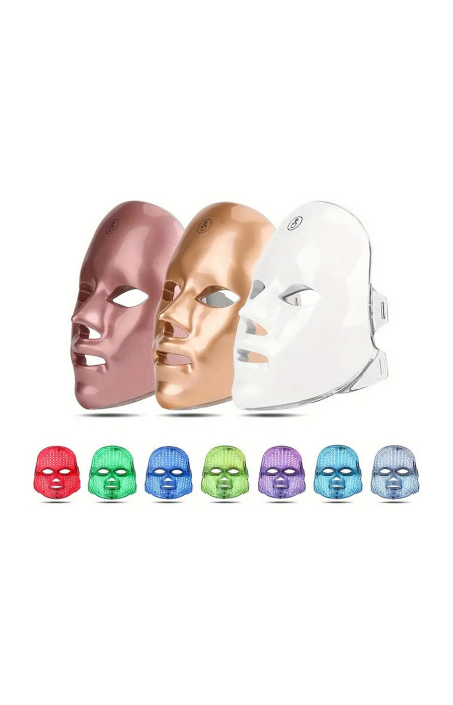 Masque chromothérapie LED tactile - 7 couleurs - Visage