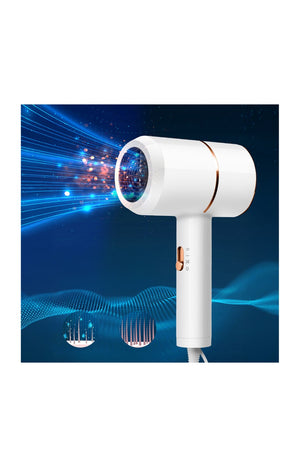 Sèche-cheveux ionique - Lumière bleue - 800 W