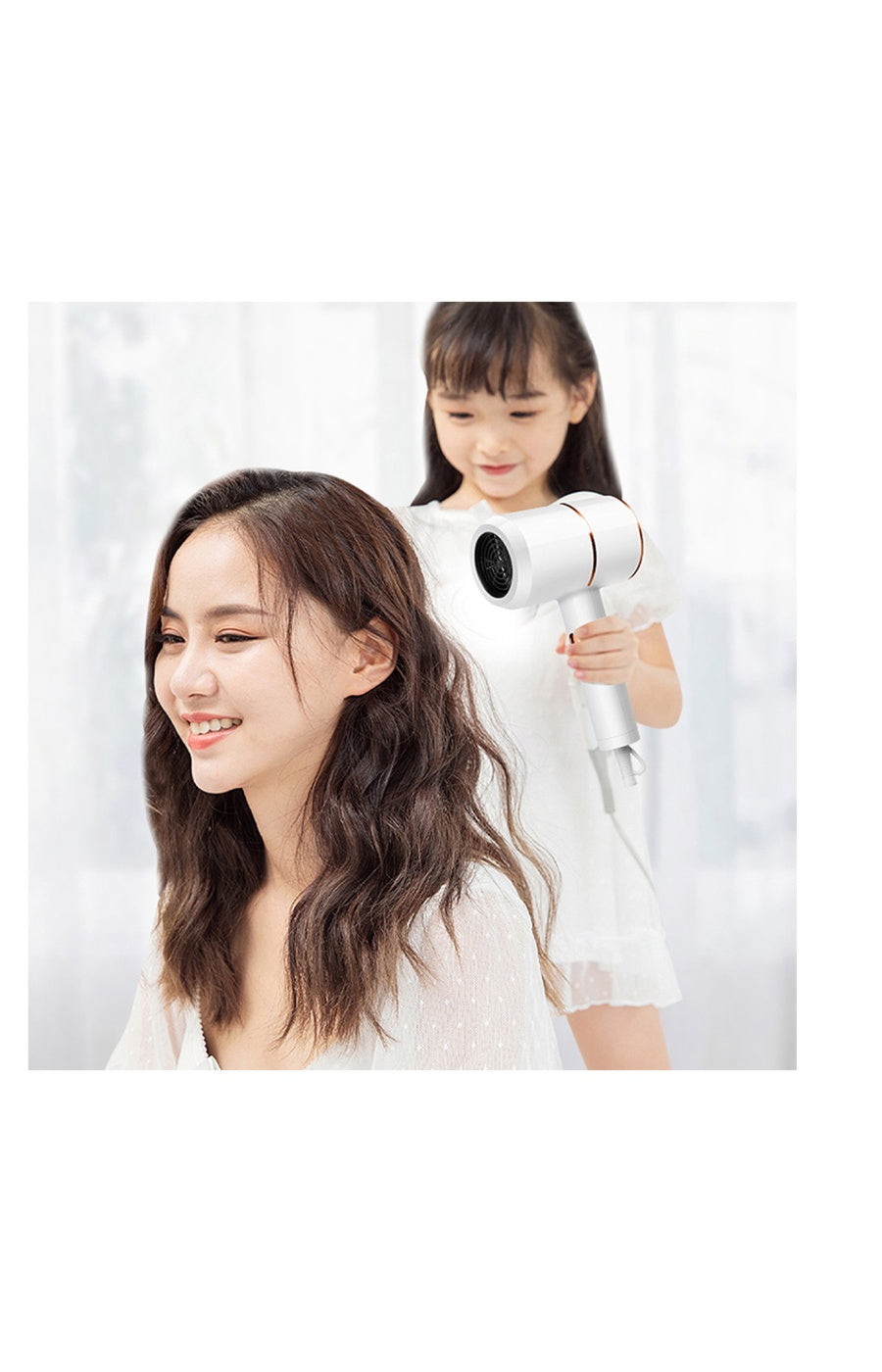 Sèche-cheveux ionique - Lumière bleue - 800 W
