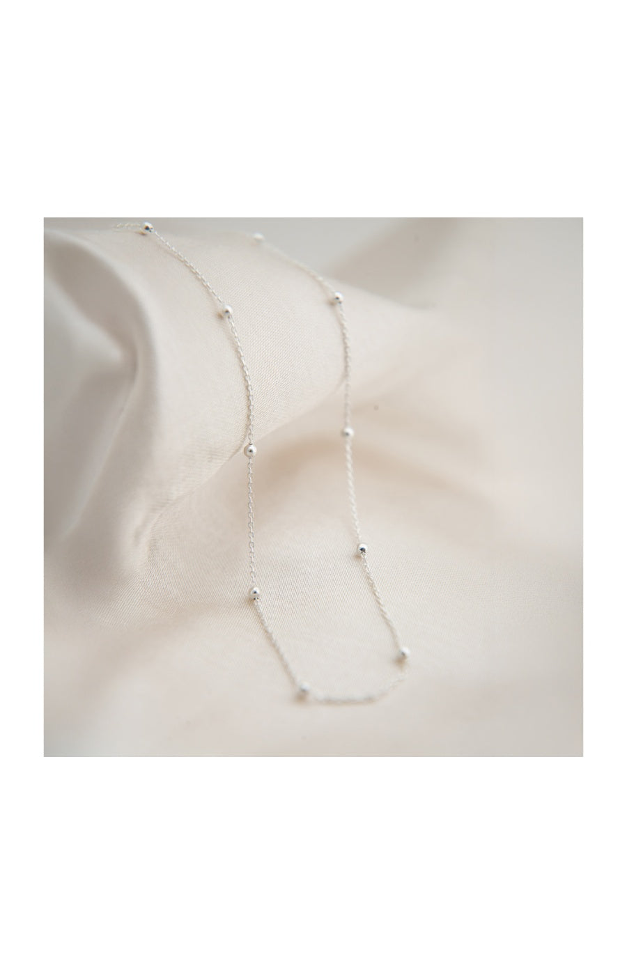 Collier chaîne perlée - Argent 925