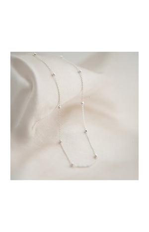 Collier chaîne perlée - Argent 925