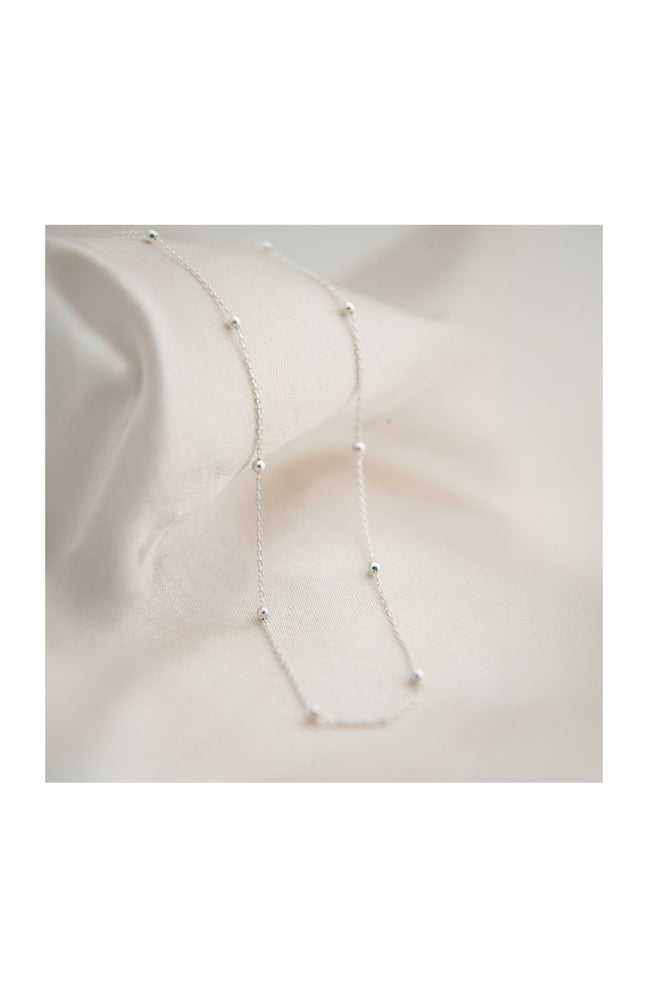 Collier chaîne perlée - Argent 925