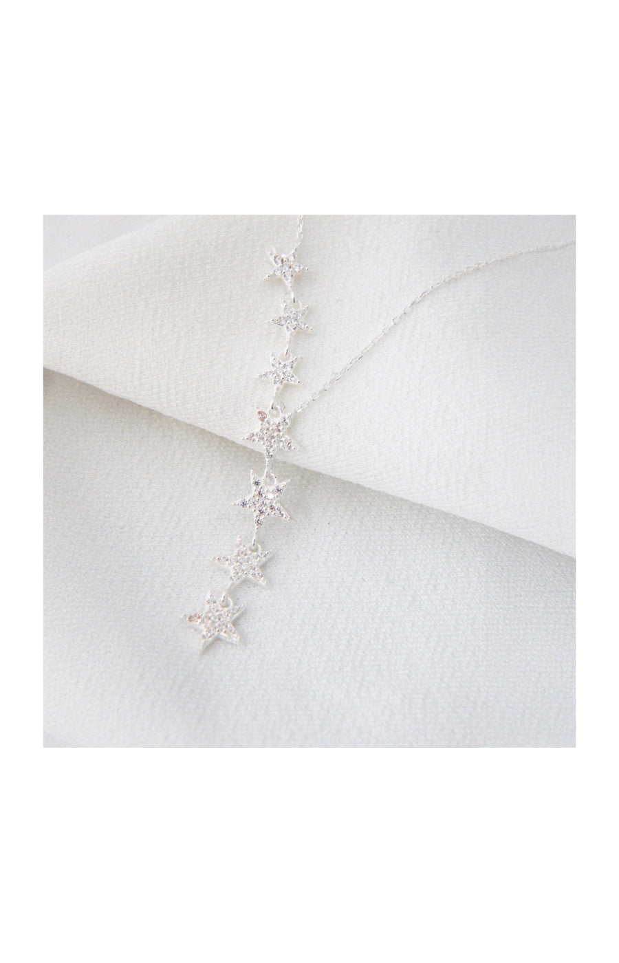 Collier pendentif étoile - Argent 925 plaqué or & zircon