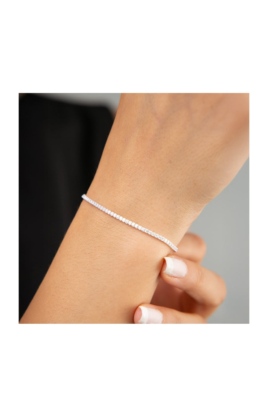 Bracelet rivière zircon - Argent 925 & zircon