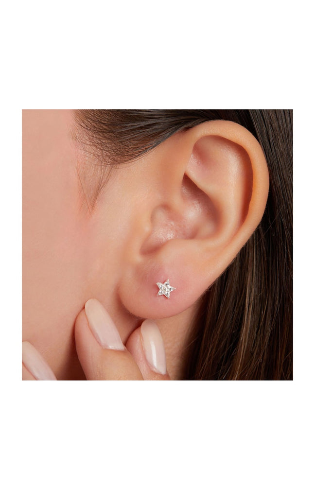 Boucles d’oreilles étoile - Argent 925 & zircon