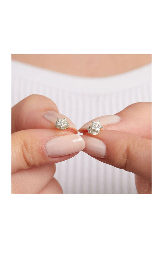 Boucles d’oreilles étoile - Argent 925 & zircon