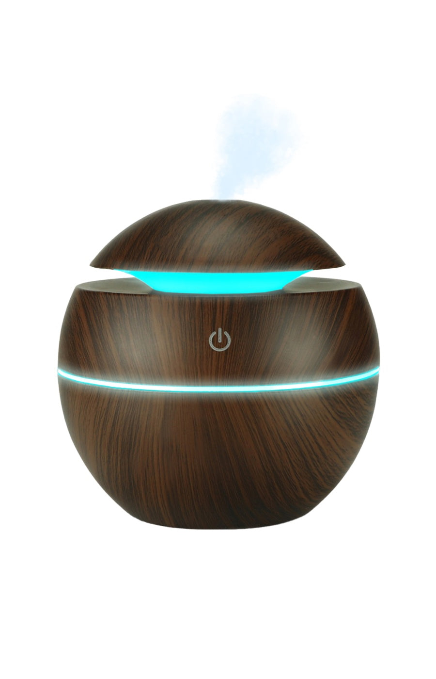 Humidificateur avec lumières LED - 130 ml - Marron foncé