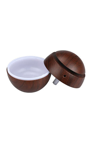 Humidificateur avec lumières LED - 130 ml - Marron foncé