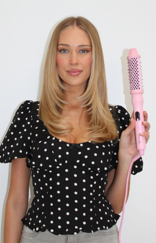 Brosse thermique infrarouge - Rose