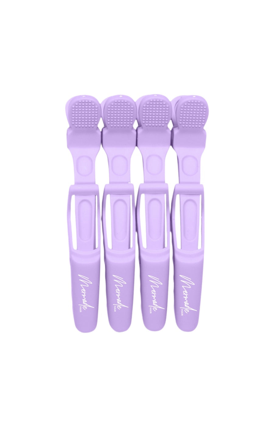 Lot de 4 pinces crocodile cheveux - Lilas