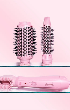 Brosse soufflante interchangeable 3 en 1 - Rose