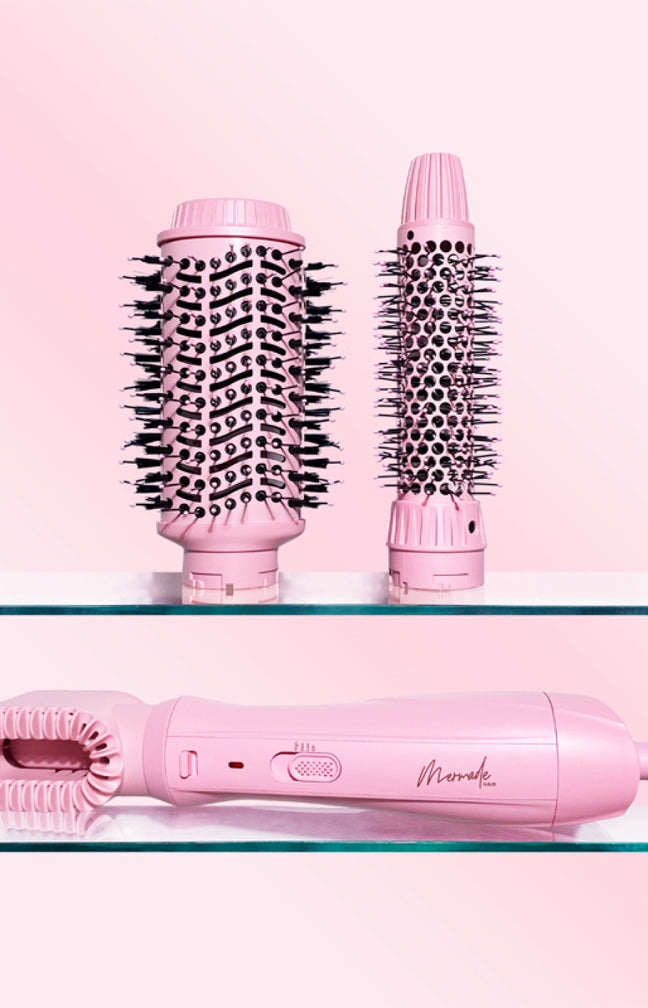 Brosse soufflante interchangeable 3 en 1 - Rose