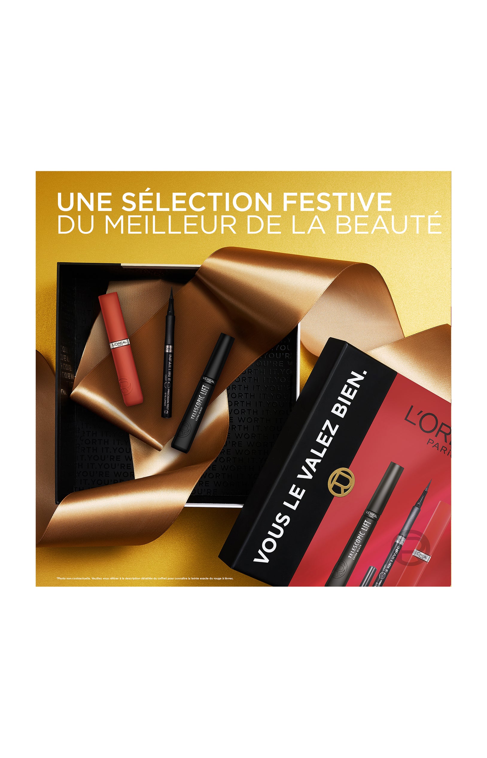 Coffret mascara, eyeliner & rouge à lèvres - 3 produits