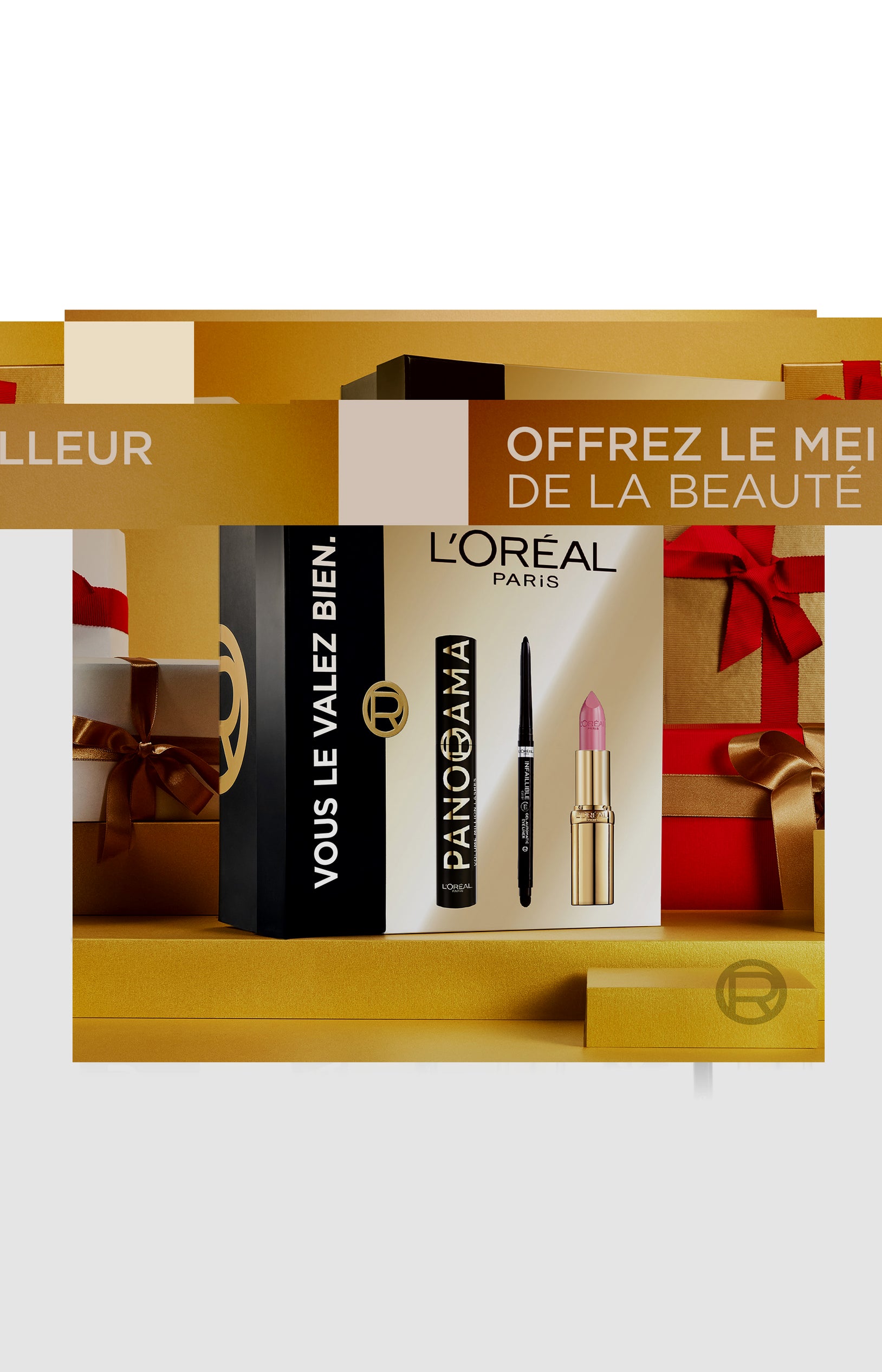 Coffret mascara, eyeliner & rouge à lèvres - 3 produits