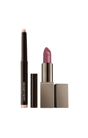 Ombre à paupières stick & rouge à lèvres - Rosegold & Mauve merveilleux