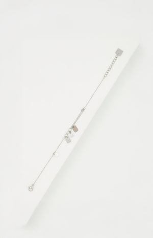 Bracelet - Acier inoxydable - Argenté & nacre