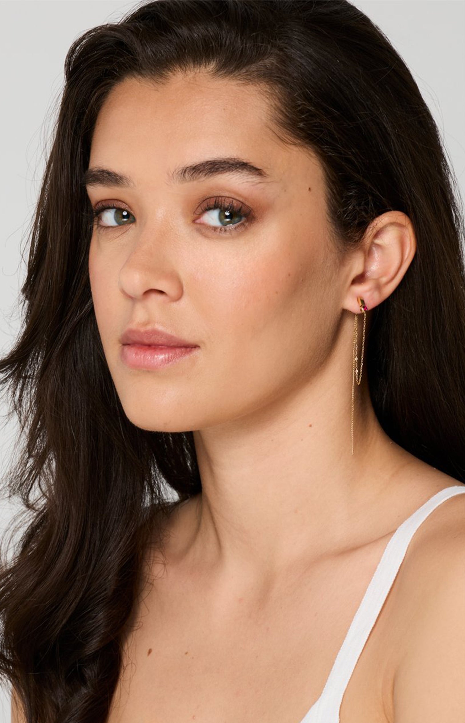 Boucles d’oreilles fines - Acier inoxydable - Doré
