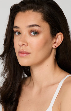 Boucles d’oreilles fines - Acier inoxydable - Doré