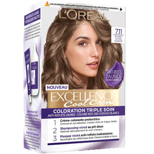 Colorations permanente - Excellence Cool Crème - 7/11 Blond ultra cendré