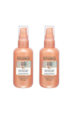 2 sérums anti-frisottis - Hydra Brush - Cheveux exposés aux appareils chauffants - 100 ml