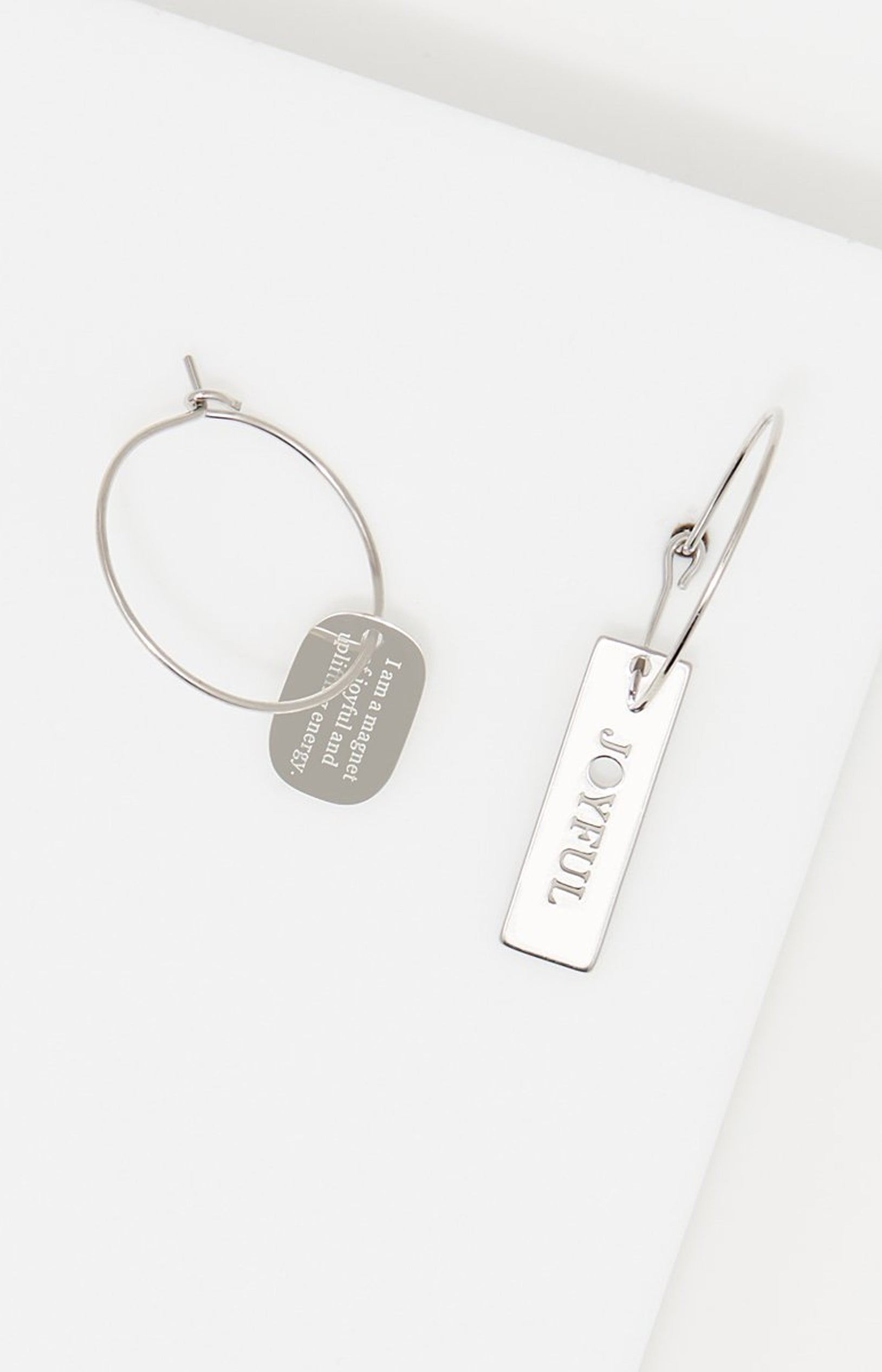 Boucles d'oreilles - Acier inoxydable - Argenté