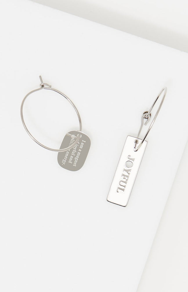 Boucles d'oreilles - Acier inoxydable - Argenté