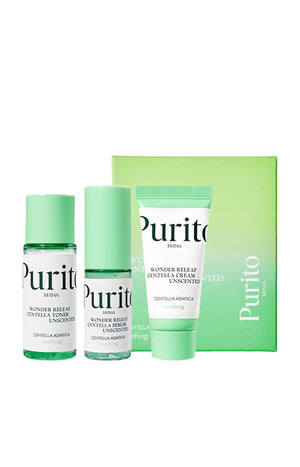 Purito - Coffret soin - Centella Unscented - Visage - 4 produits