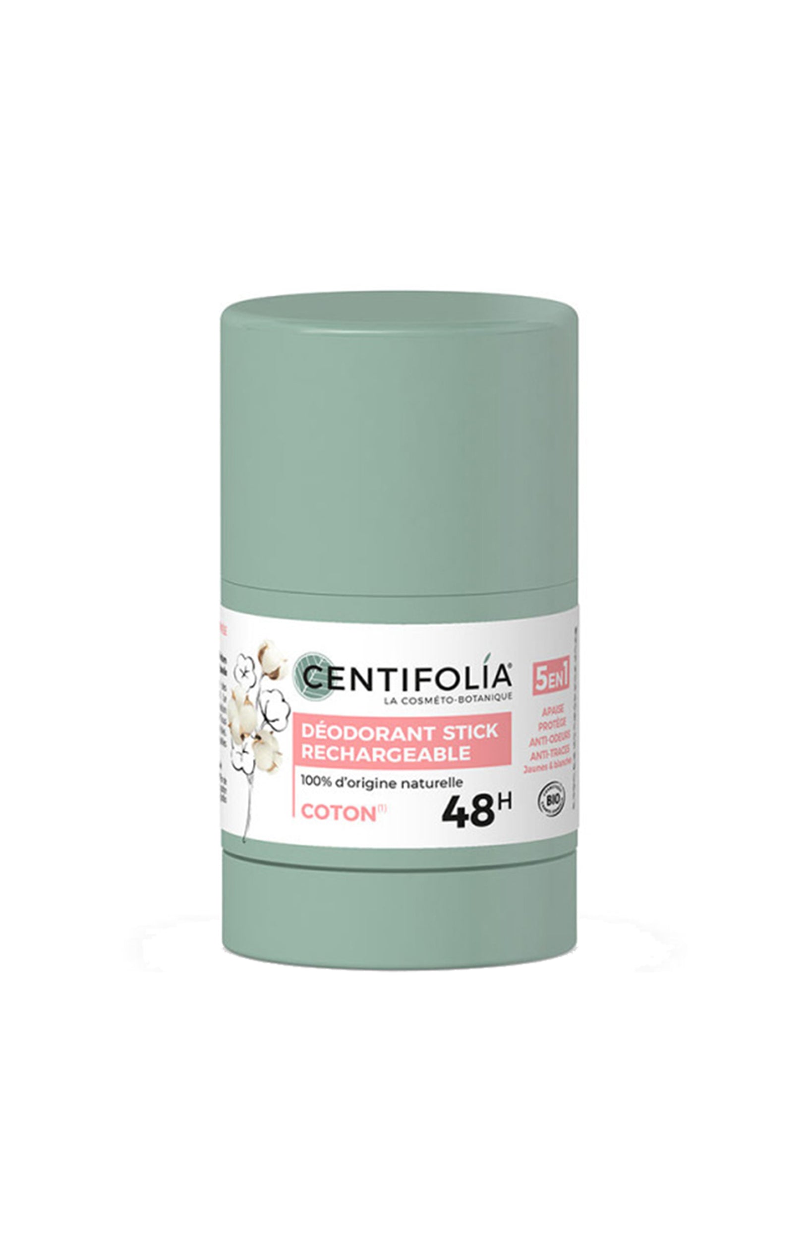 Déodorant stick efficacité 48h bio - Fleur de coton - 50 g
