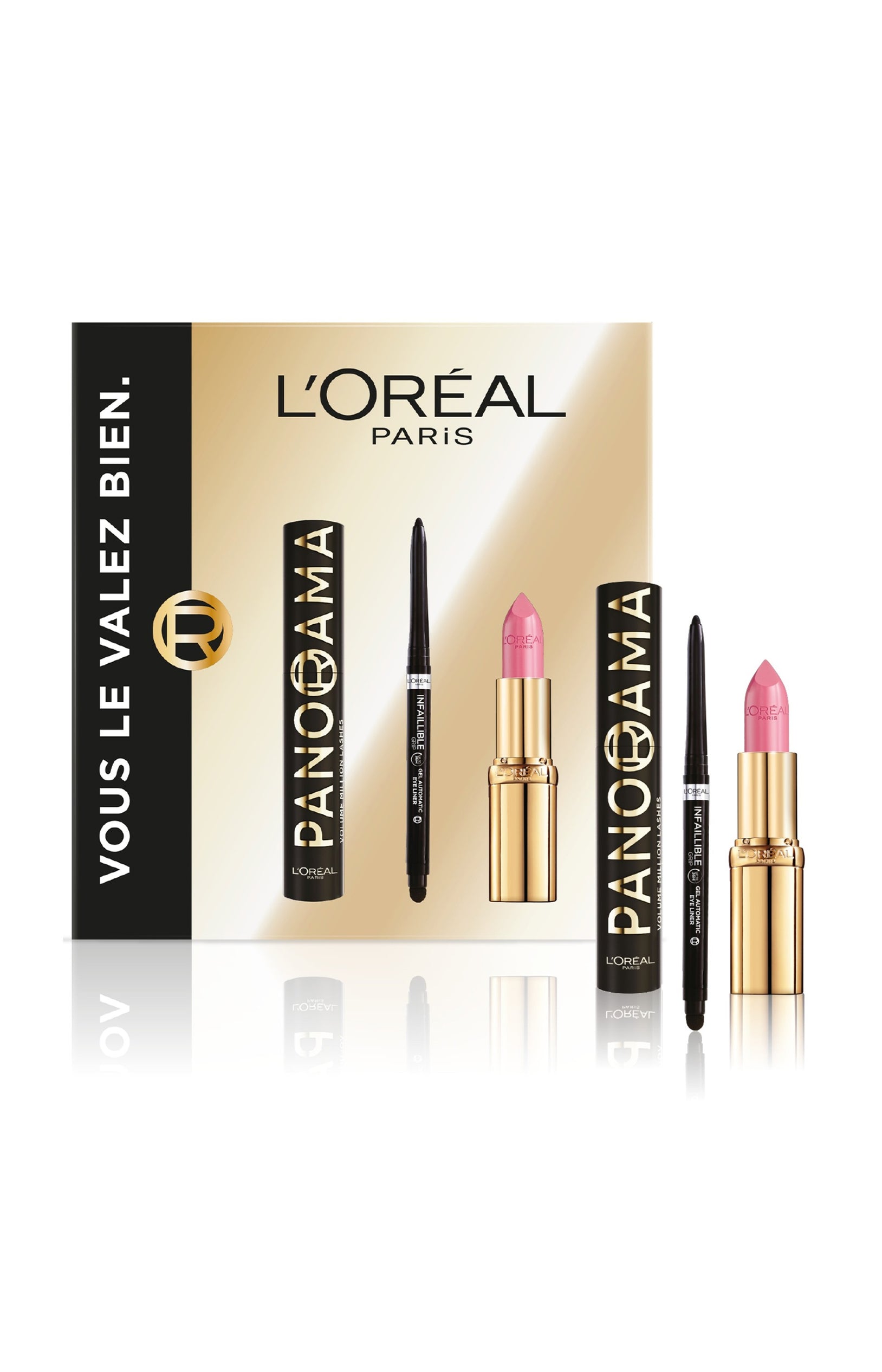 Coffret mascara, eyeliner & rouge à lèvres - 3 produits